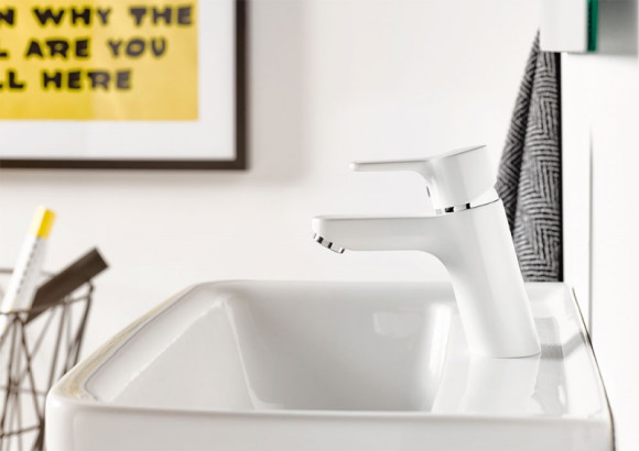 Смеситель для раковины Kludi Pure Easy 370289165 Белый