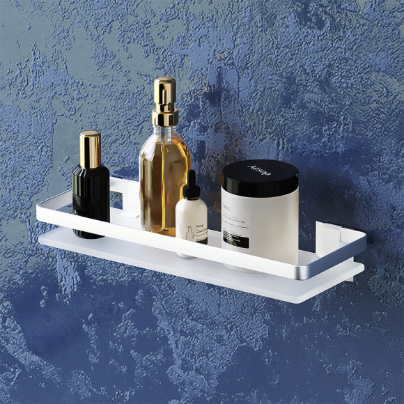 Стеклянная полка AM.PM Sense L A7455100 Серебристая Стеклянная полка AM.PM Sense L A7455100 Серебристая