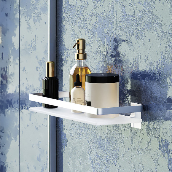 Стеклянная полка AM.PM Sense L A7455100 Серебристая Стеклянная полка AM.PM Sense L A7455100 Серебристая