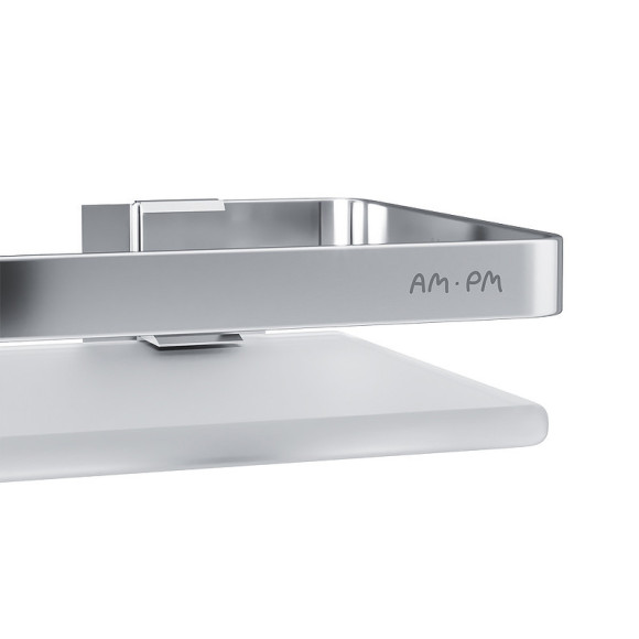 Стеклянная полка AM.PM Sense L A7455100 Серебристая Стеклянная полка AM.PM Sense L A7455100 Серебристая