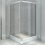 Душевой уголок Radomir 100x100 1-09-1-0-0-1190 профиль Белый стекло прозрачное