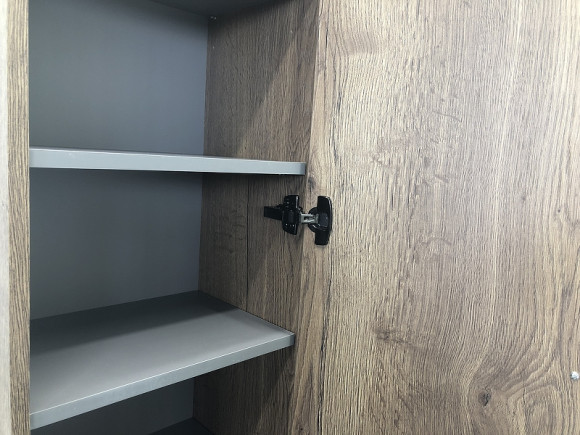 Шкаф пенал Comforty Бредфорд 40 00004148004 Дуб темный