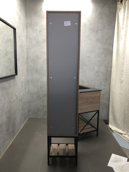 Шкаф пенал Comforty Бредфорд 40 00004148004 Дуб темный