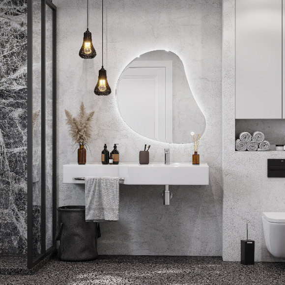 Зеркало Aquaton Венто 95 1A260902VO010 с подсветкой с сенсорным выключателем