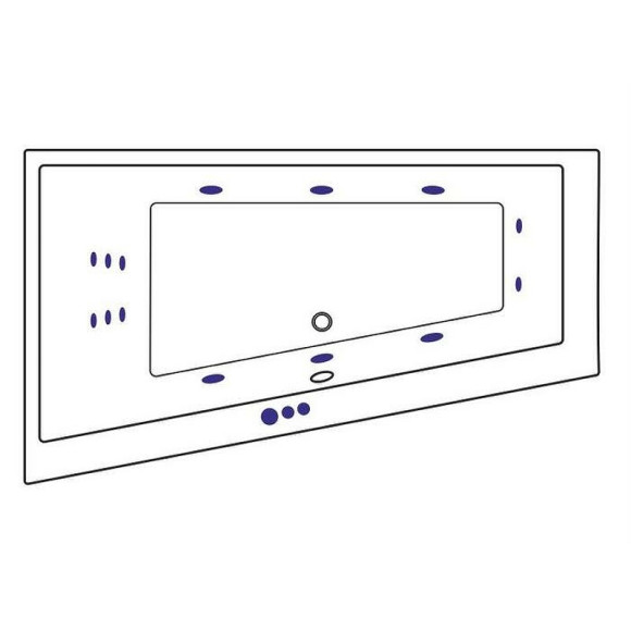 Акриловая ванна Excellent Sfera Slim 170x100 L WAEX.SFL17S.SMART.CR с гидромассажем Акриловая ванна Excellent Sfera Slim 170x100 L WAEX.SFL17S.SMART.CR с гидромассажем