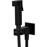 Гигиенический душ со смесителем Remer Qubica Q64NO Черный матовый