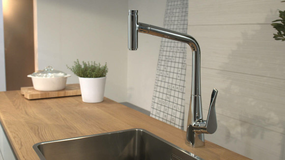 Смеситель для кухни Hansgrohe Metris 14820800 Сталь Смеситель для кухни Hansgrohe Metris 14820800 Сталь