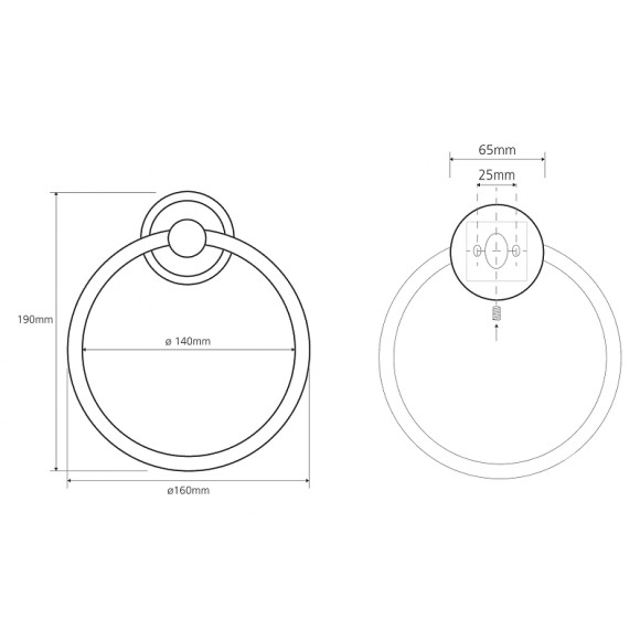 Кольцо для полотенец Bemeta Retro bronze 144104067 Бронза Кольцо для полотенец Bemeta Retro bronze 144104067 Бронза