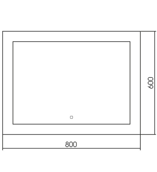 Зеркало Abber See 80 AG6107S-0.8 с подсветкой с сенсорным выключателем и диммером Зеркало Abber See 80 AG6107S-0.8 с подсветкой с сенсорным выключателем и диммером