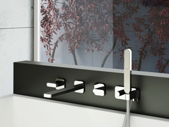 Смеситель для ванны Webert Living LV720901560 Черный матовый Смеситель для ванны Webert Living LV720901560 Черный матовый