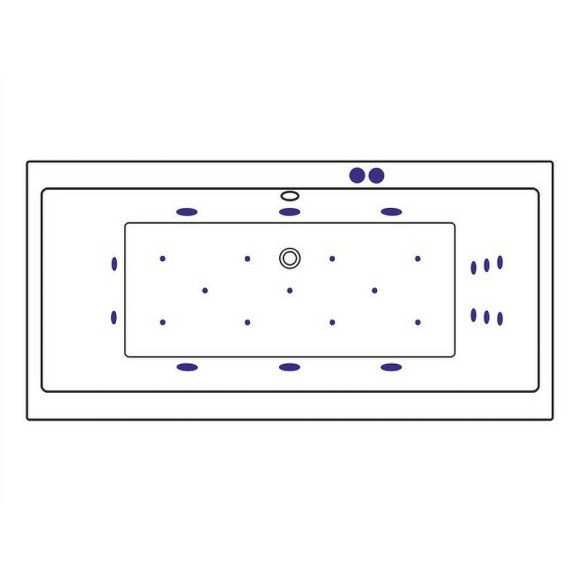 Акриловая ванна Excellent Pryzmat 200x90 WAEX.PRY20.ULTRA.GL с гидромассажем Акриловая ванна Excellent Pryzmat 200x90 WAEX.PRY20.ULTRA.GL с гидромассажем