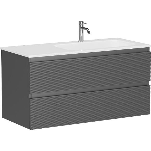 Тумба под раковину Sancos Folk 100 R FL100RGS подвесная Grey soft