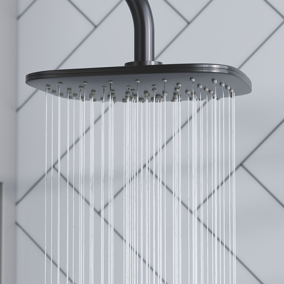 Душевая система Damixa Eclipse 931000300 Черная матовая