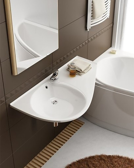 Раковина Ravak Avocado 85 P XJ1P1100000 Белая Раковина Ravak Avocado 85 P XJ1P1100000 Белая