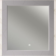 Зеркало Opadiris Луиджи 100 00-00006550 с подсветкой Серое матовое с бесконтактным выключателем и подогревом