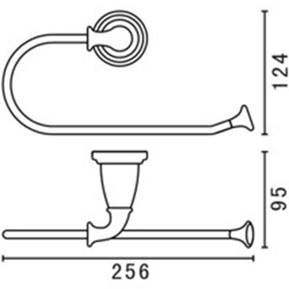 Полотенцедержатель Art&Max Bianchi AM-E-2606-Br Бронза Полотенцедержатель Art&Max Bianchi AM-E-2606-Br Бронза