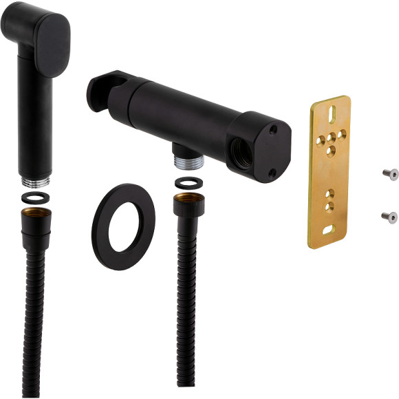 Гигиенический душ со смесителем Remer Minimal N64WNO Черный матовый Гигиенический душ со смесителем Remer Minimal N64WNO Черный матовый