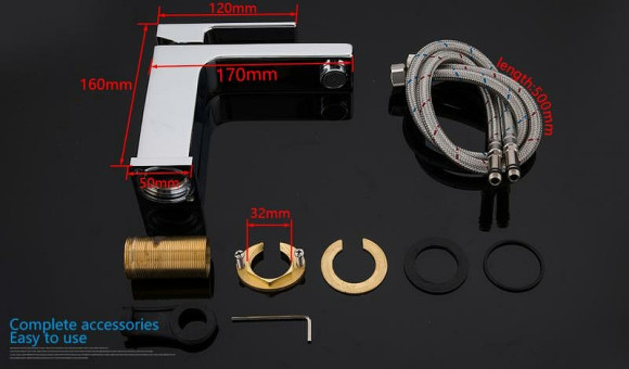 Смеситель для раковины Gappo G18 G1018 Хром Смеситель для раковины Gappo G18 G1018 Хром