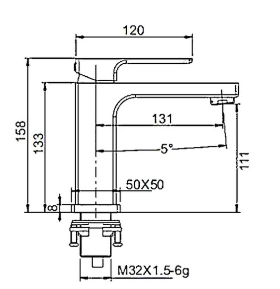 Смеситель для раковины Gappo G18 G1018 Хром Смеситель для раковины Gappo G18 G1018 Хром