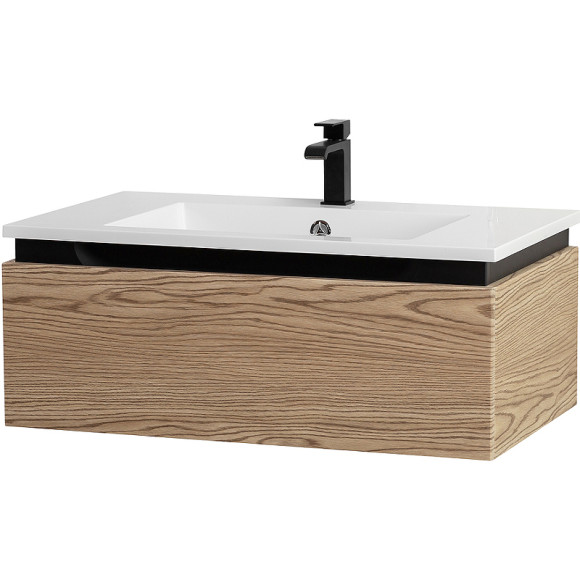 Тумба под раковину Cezares Slider 80 SLIDER-800-1C-SO-RT-P подвесная Дуб тангент