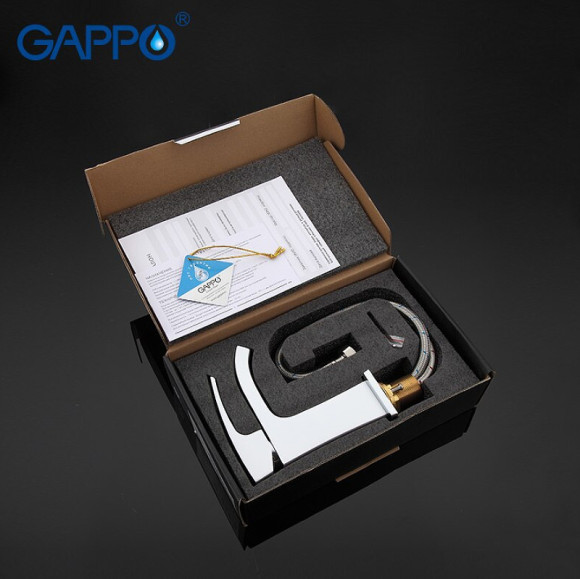 Смеситель для раковины Gappo G07 G1007-8 Белый Хром Смеситель для раковины Gappo G07 G1007-8 Белый Хром