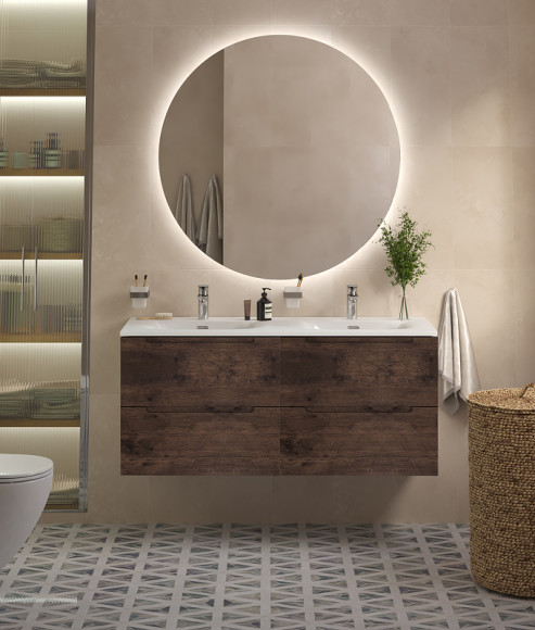 Тумба под раковину BelBagno Etna 120 ETNA-1200-4C-SO-2-RW подвесная Rovere Moro Тумба под раковину BelBagno Etna 120 ETNA-1200-4C-SO-2-RW подвесная Rovere Moro