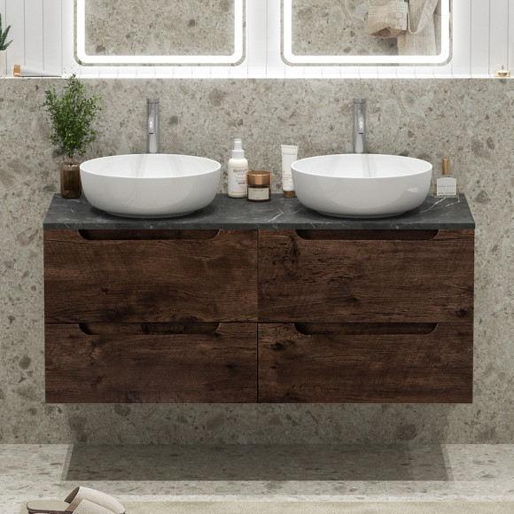 Тумба под раковину BelBagno Etna 120 ETNA-1200-4C-SO-2-RW подвесная Rovere Moro Тумба под раковину BelBagno Etna 120 ETNA-1200-4C-SO-2-RW подвесная Rovere Moro