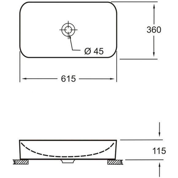 Раковина-чаша Pestan Fluenta Round Washbasin 62 40008299 Белая