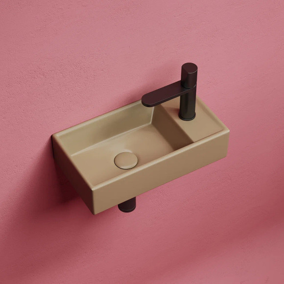 Раковина Ceramicanova Element 41 L CN6051LMC Капучино матовая Раковина Ceramicanova Element 41 L CN6051LMC Капучино матовая