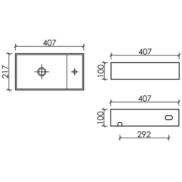 Раковина Ceramicanova Element 41 L CN6051LMC Капучино матовая Раковина Ceramicanova Element 41 L CN6051LMC Капучино матовая