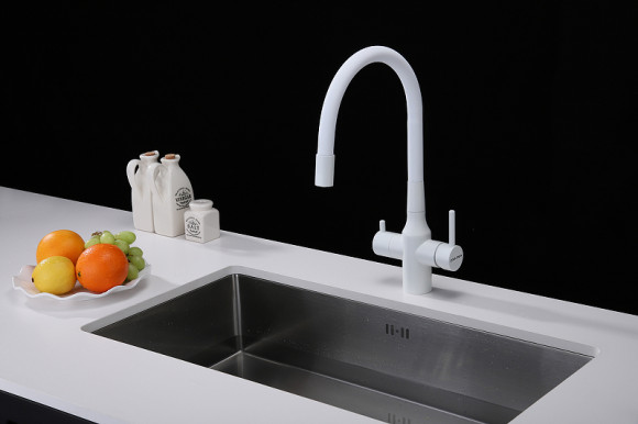 Смеситель для кухни Paulmark Salix Sa213419-431 Белый матовый