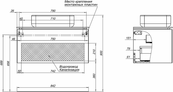 Тумба под раковину Allen Brau Infinity 85 1.21002.AM подвесная Антрацит матовый Тумба под раковину Allen Brau Infinity 85 1.21002.AM подвесная Антрацит матовый