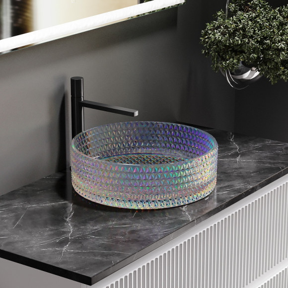 Раковина-чаша Ceramicanova Cristal 36 CN6059 Неон Раковина-чаша Ceramicanova Cristal 36 CN6059 Неон