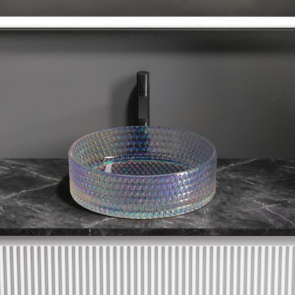 Раковина-чаша Ceramicanova Cristal 36 CN6059 Неон Раковина-чаша Ceramicanova Cristal 36 CN6059 Неон