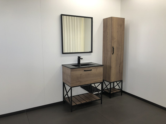 Тумба с раковиной Comforty Бредфорд 75 00004149064 Дуб темный