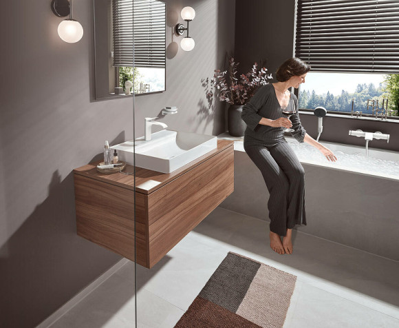 Смеситель для ванны Hansgrohe Vivenis 75420700 Белый матовый