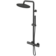 Душевая система Gattoni Circle Two KIT/TS60NO с термостатом Черная матовая Душевая система Gattoni Circle Two KIT/TS60NO с термостатом Черная матовая