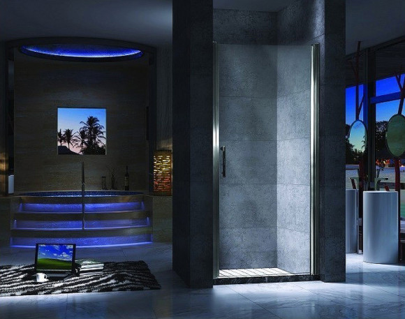 Душевая дверь Esbano ES-70LD 70 R ESDN70LDR профиль Хром стекло прозрачное