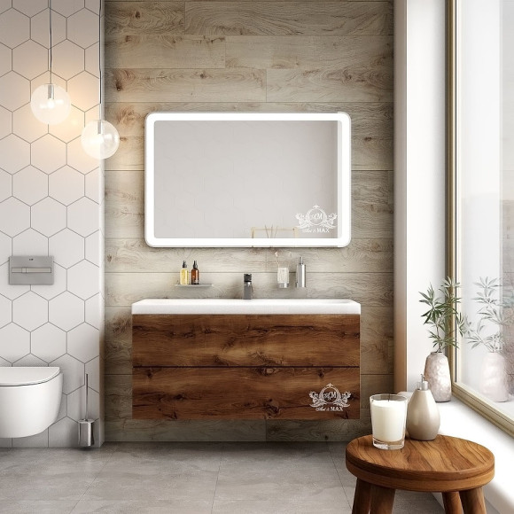 Зеркало Art&Max Latina AM-Lat-1200-800-DS-F с подсветкой с сенсорным выключателем Зеркало Art&Max Latina AM-Lat-1200-800-DS-F с подсветкой с сенсорным выключателем