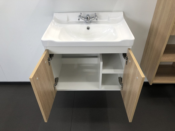 Тумба с раковиной Comforty Рига 60 00004142213 подвесная Дуб сонома Тумба с раковиной Comforty Рига 60 00004142213 подвесная Дуб сонома