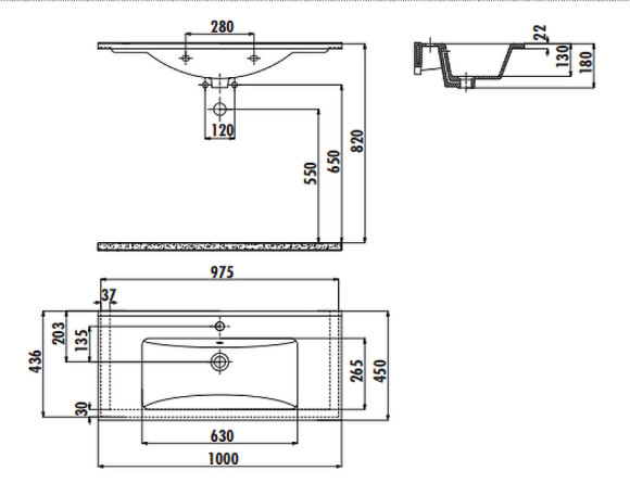 Раковина Creavit Su 100 SU100-00AM00E-0000 Антрацит матовая