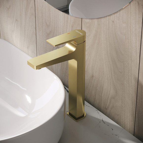 Смеситель для раковины Grossman Classic 520.K35.04.320 Золото брашированное Смеситель для раковины Grossman Classic 520.K35.04.320 Золото брашированное