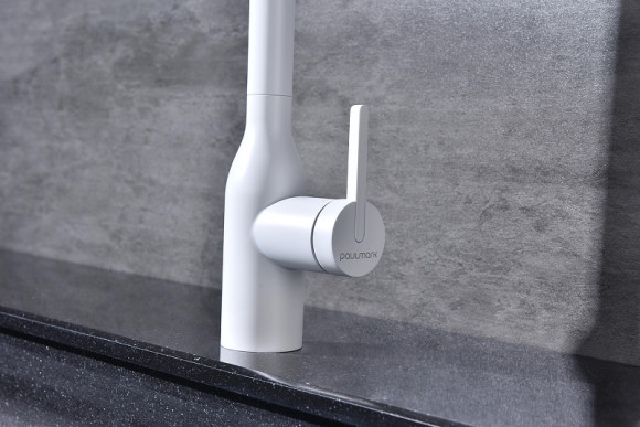 Смеситель для кухни Paulmark Magneto One Ma213188-WH Белый матовый