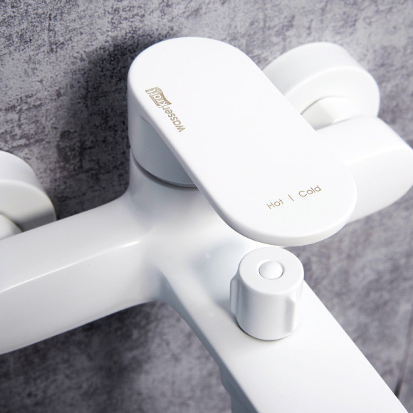 Смеситель для ванны WasserKRAFT Mindel 8501 Белый матовый Смеситель для ванны WasserKRAFT Mindel 8501 Белый матовый