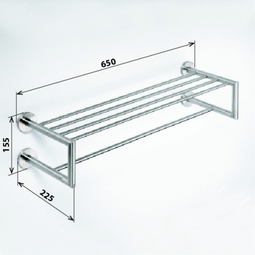 Полка для полотенец Bemeta Neo stainless 104205105 Хром Полка для полотенец Bemeta Neo stainless 104205105 Хром