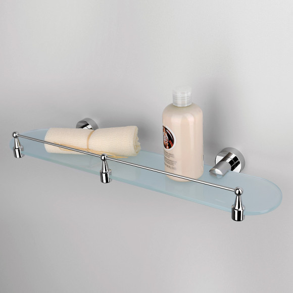 Стеклянная полка WasserKRAFT Donau K-9444 Хром Стеклянная полка WasserKRAFT Donau K-9444 Хром