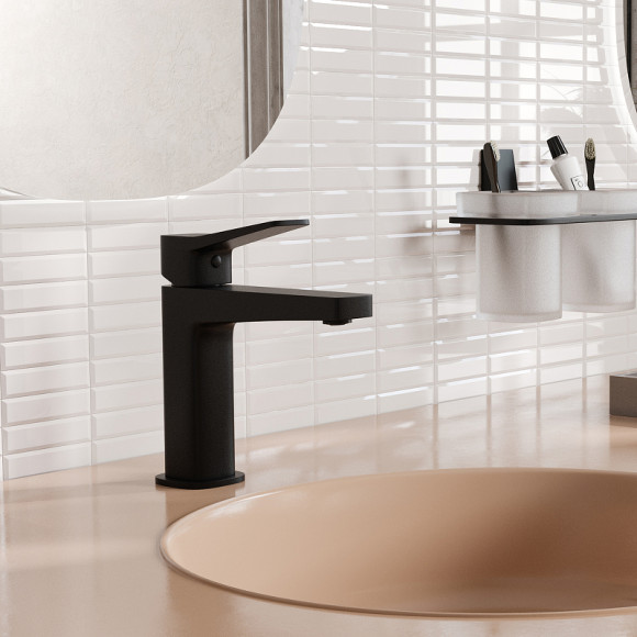 Смеситель для раковины WasserKRAFT Bever 2403 Черный матовый