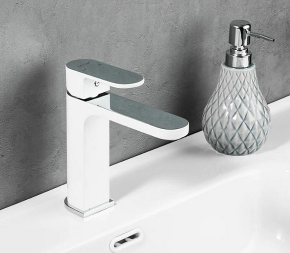 Смеситель для раковины Gappo G83 G1083-8 Белый Хром