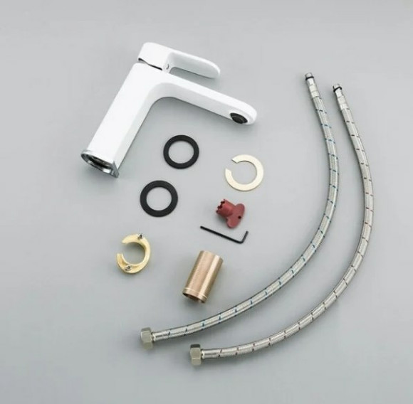 Смеситель для раковины Gappo G83 G1083-8 Белый Хром