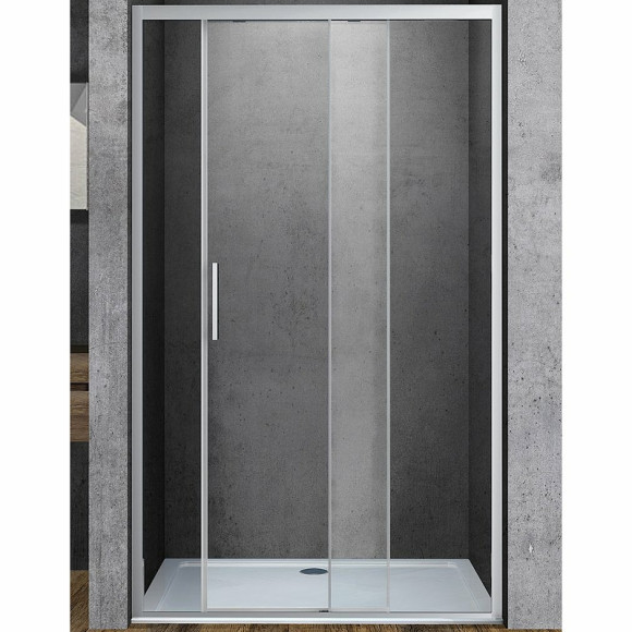 Душевая дверь Vincea Soft 120 VDS-3SO120CL профиль Хром стекло прозрачное